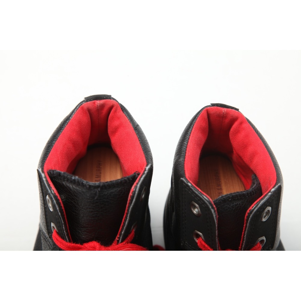 Converse Chuck Taylor Street Hiker Black Leather Red Laces High Top Boots Men 11 - Picture 11 of 13